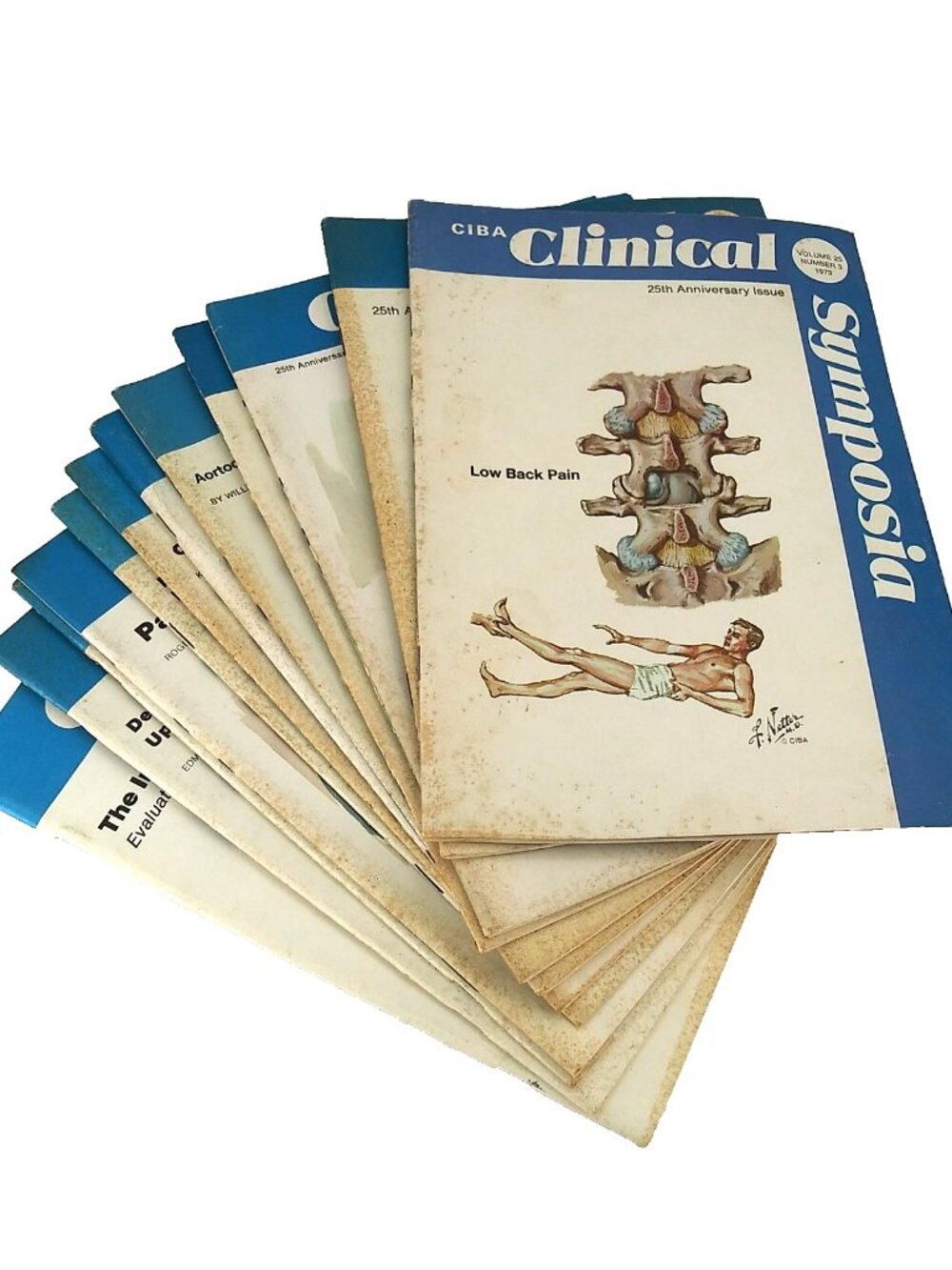 Set of 12 Vintage 1975 CIBA Clinical Symposia Medical Booklets